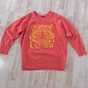 Orange tiger sweater